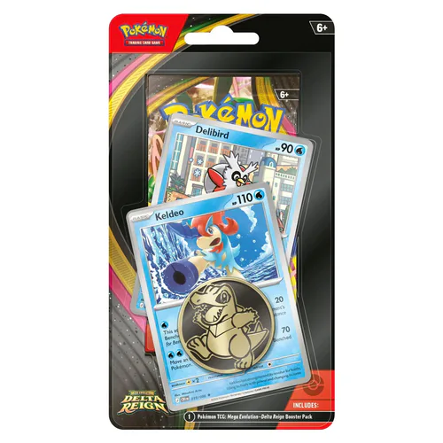 Delta Reign: Keldeo & Delibird Premium Checklane Blister