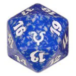 Blue Avacyn Restored D20 Die