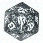 Black Coldsnap D20 Die