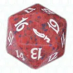 Red Mirrodin D20 Die