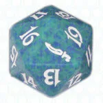 Green Mirrodin D20 Die