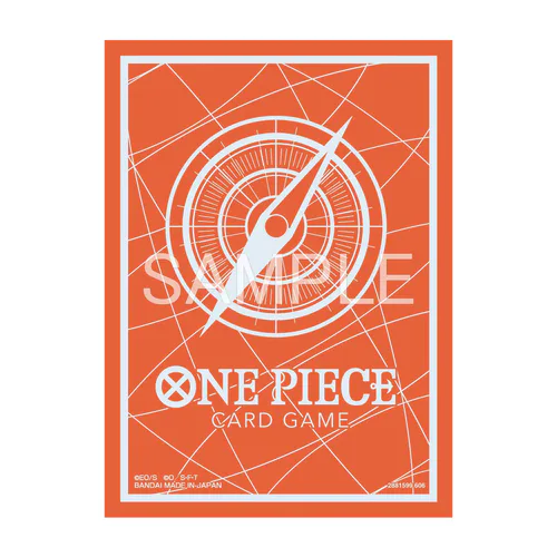 Orange Silver One Piece Card Game Sleeves