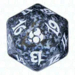 Black Morningtide D20 Die