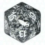 Black Shadowmoor D20 Die