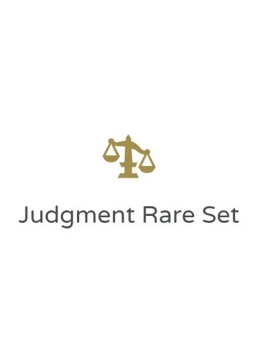 Judgment Rare Set
