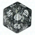 Black Shards of Alara D20 Die