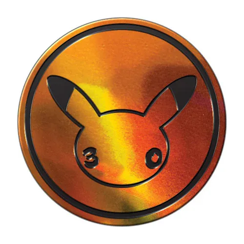 30th Celebration: "Pikachu" Orange Gold Coin