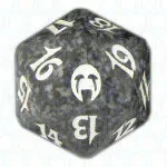 Black Apocalypse D20 Die