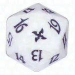 White Betrayers of Kamigawa D20 Die