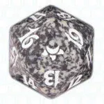 Black Eventide D20 Die