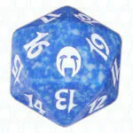 Blue Apocalypse D20 Die