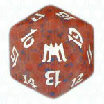 Red Onslaught D20 Die
