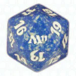 Blue Ninth Edition D20 Die