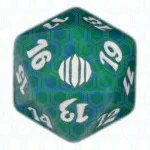 Green Shards of Alara D20 Die