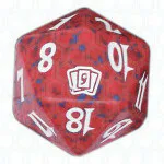 Red Ninth Edition D20 Die