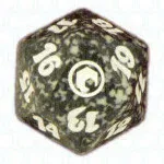 Black Scars of Mirrodin D20 Die