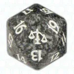 Black Judgment D20 Die