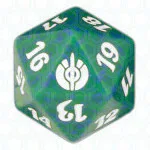 Green Mirrodin Besieged D20 Die