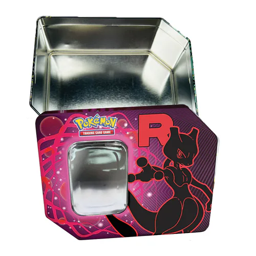 Empty Team Rocket's Mewtwo ex Tin