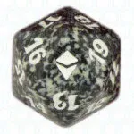 Black Zendikar D20 Die