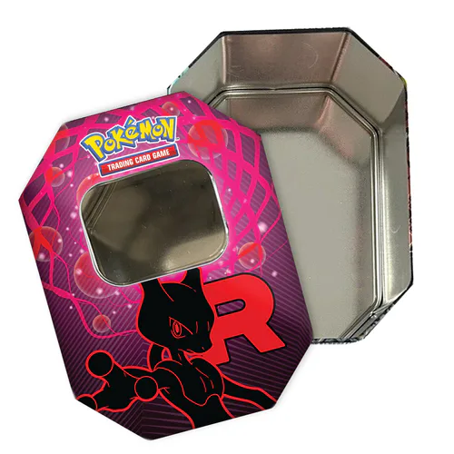 Empty Team Rocket's Mewtwo ex Tin