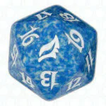 Blue Lorwyn D20 Die