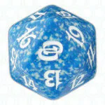 Blue Planar Chaos D20 Die