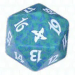 Green Betrayers of Kamigawa D20 Die