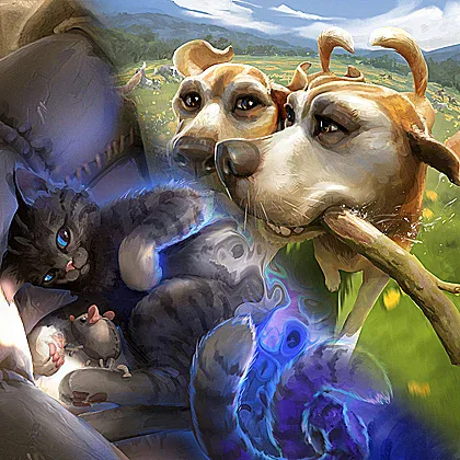 Copertina Secret Lair Commander Deck: Raining Cats and Dogs